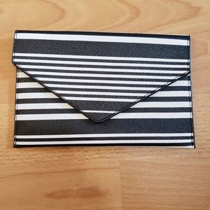 Vera Bradley striped clutch